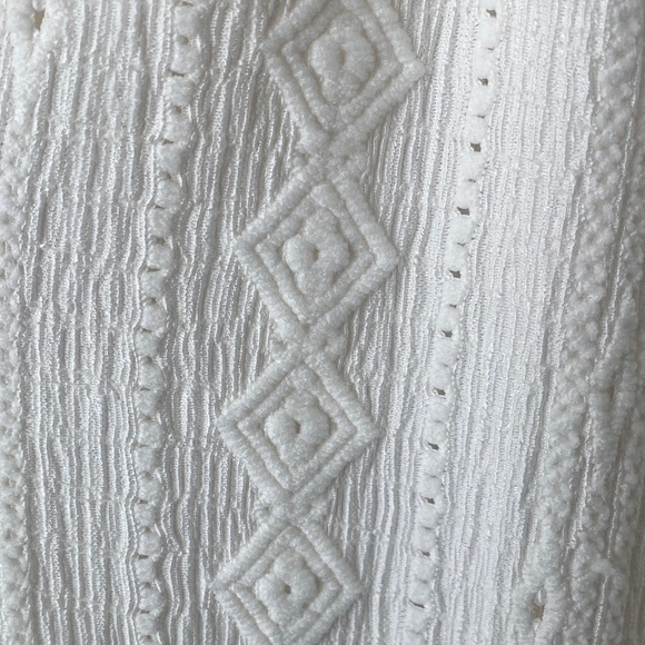 Frye Ladies' Textured Blouse/Large Cream Color - Picture 7 of 7